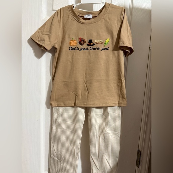 Other - NWT God is Great, God is Good Thanksgiving Outfit
